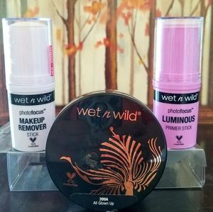 3 pieces WNW Primer, Highlighter & Remover